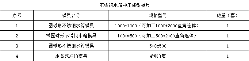 不锈钢水箱冲压成型模具 不锈钢水箱冲压成型模具